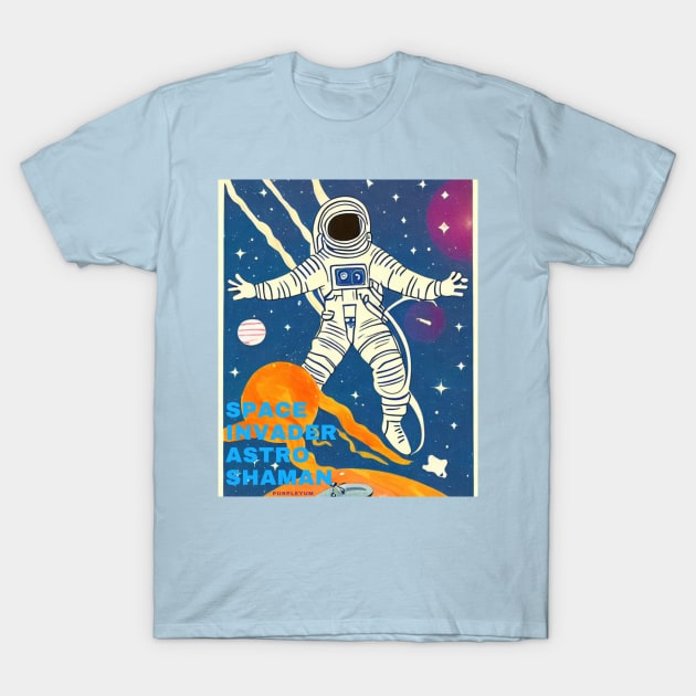 Space Blue T-Shirt by PurpleYum 